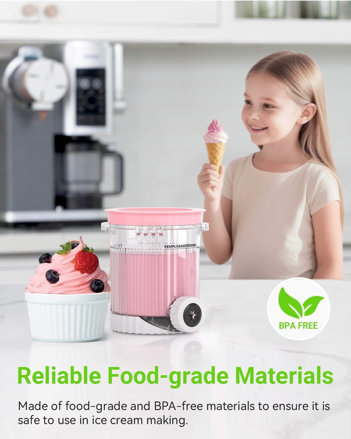 4 Pack for Ninja Creami Swirl Pints and Lids Compatible with Ninja NC700 Series, NC701, NC701C, Creami Containers for Swirl Ice Cream & Soft Serve Makers, BPA-Free, Dishwasher Safe