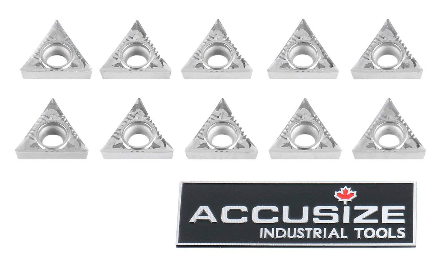 Accusize Industrial Tools Tcgt32.51-LH Carbide Inserts, for Machining Aluminum, 10 Pcs/Box, 2024-1034x10