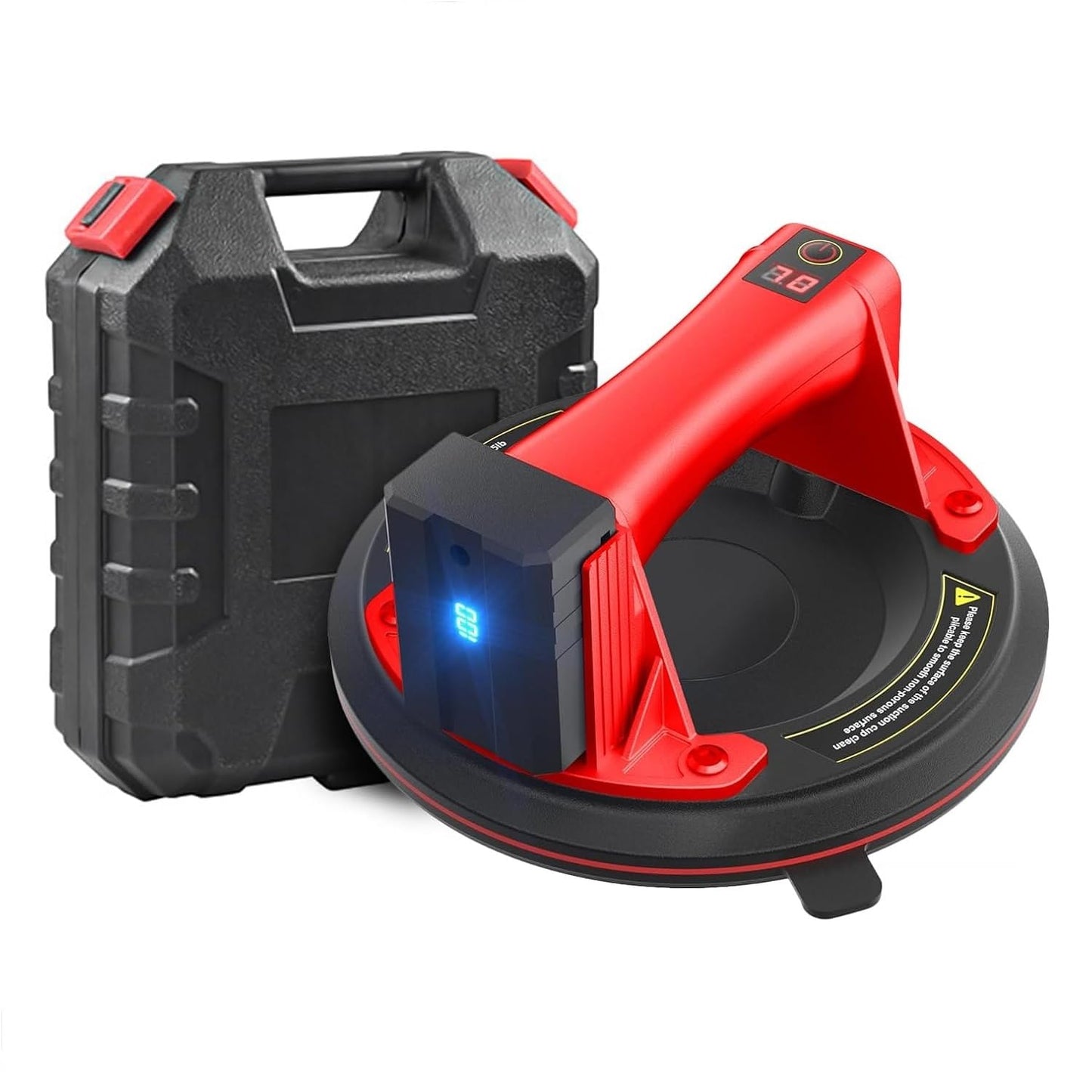 Suction Cup Electric Vacuum Lifter, Kethvoz Ventouse Electrique 440lbs/200kg Heavy Duty Handling Gripper with 8'' Automatic Suction Cup to Lift Ceramique/Glass/Tile/Window/Car Windshield