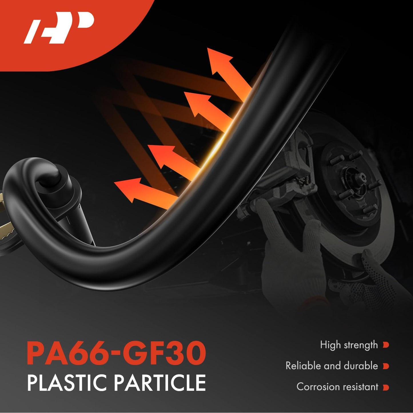 A-Premium Rear Left ABS Wheel Speed Sensor Compatible with Mitsubishi Models - Outlander 2017-2020, Outlander PHEV 2018-2022, Outlander Sport 2017-2023, Eclipse Cross 2018-2020/2022-2023