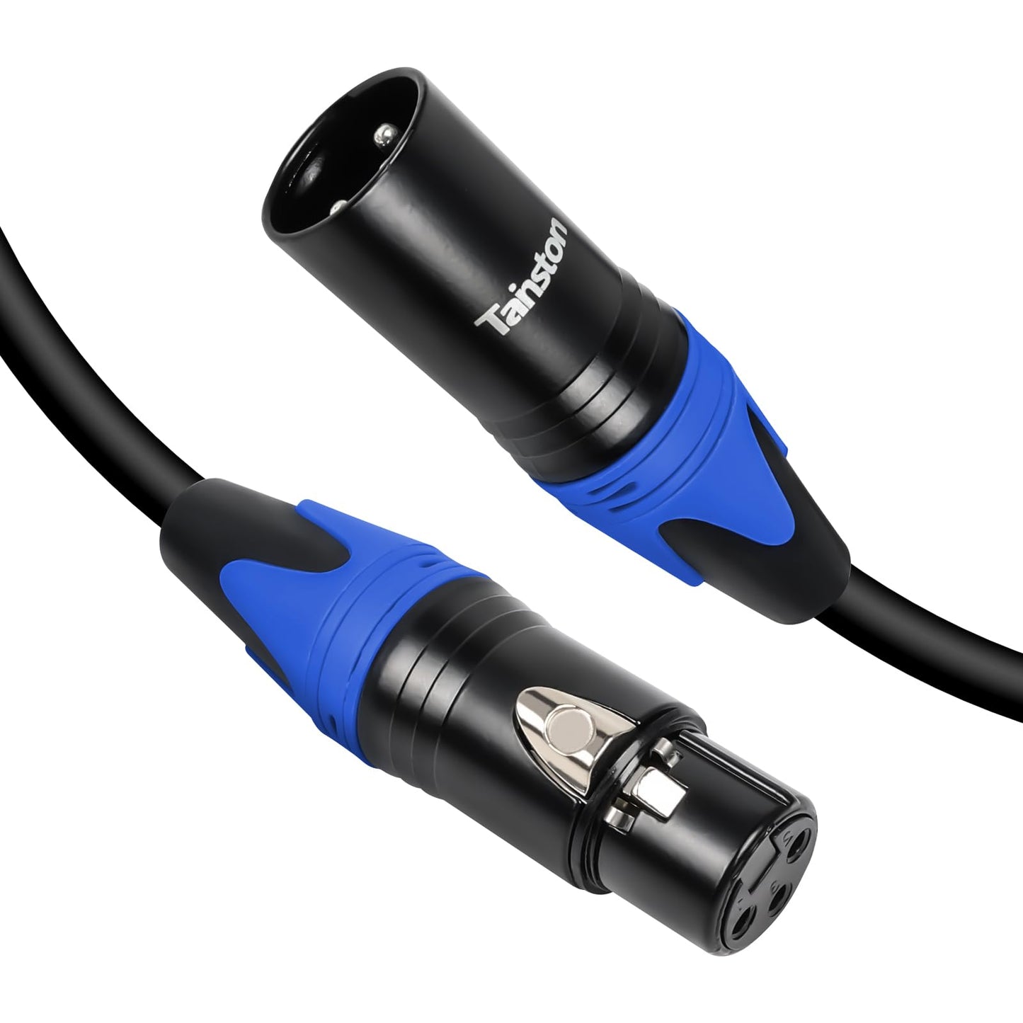 Tainston XLR Cable 50 Feet 2 Pack Premium XLR Microphone Cable 3-Pin Balanced Microphone Mic Cord Male to Female XLR Speaker Cable