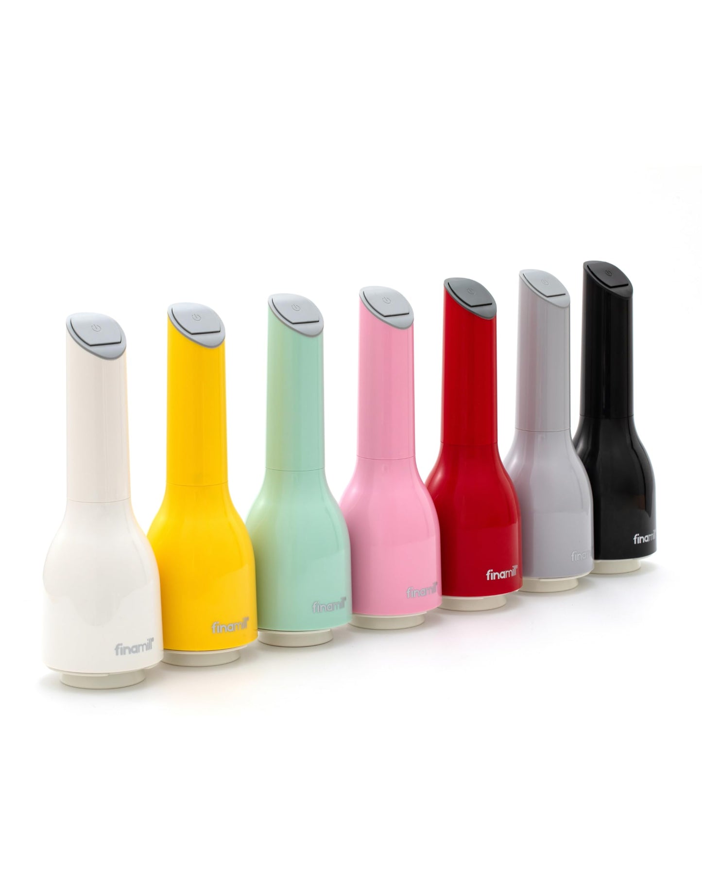 FINAMILL Grinder with 2 Pods (ProPlus & Peppercorn), Battery Operated, Soft Cream