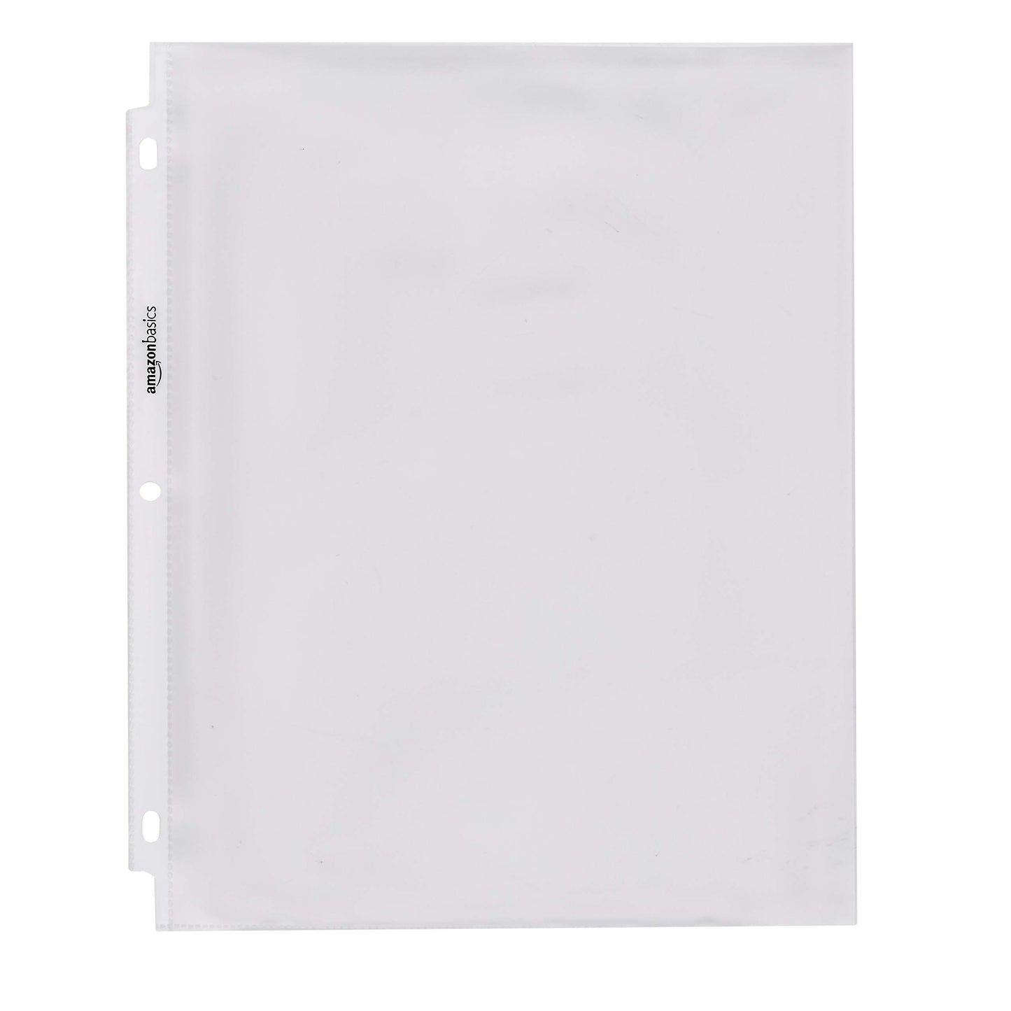 Amazon Basics Sheet Protector -Polypropylene- Heavy Duty, Non-Glare, 500-Pack, Clear
