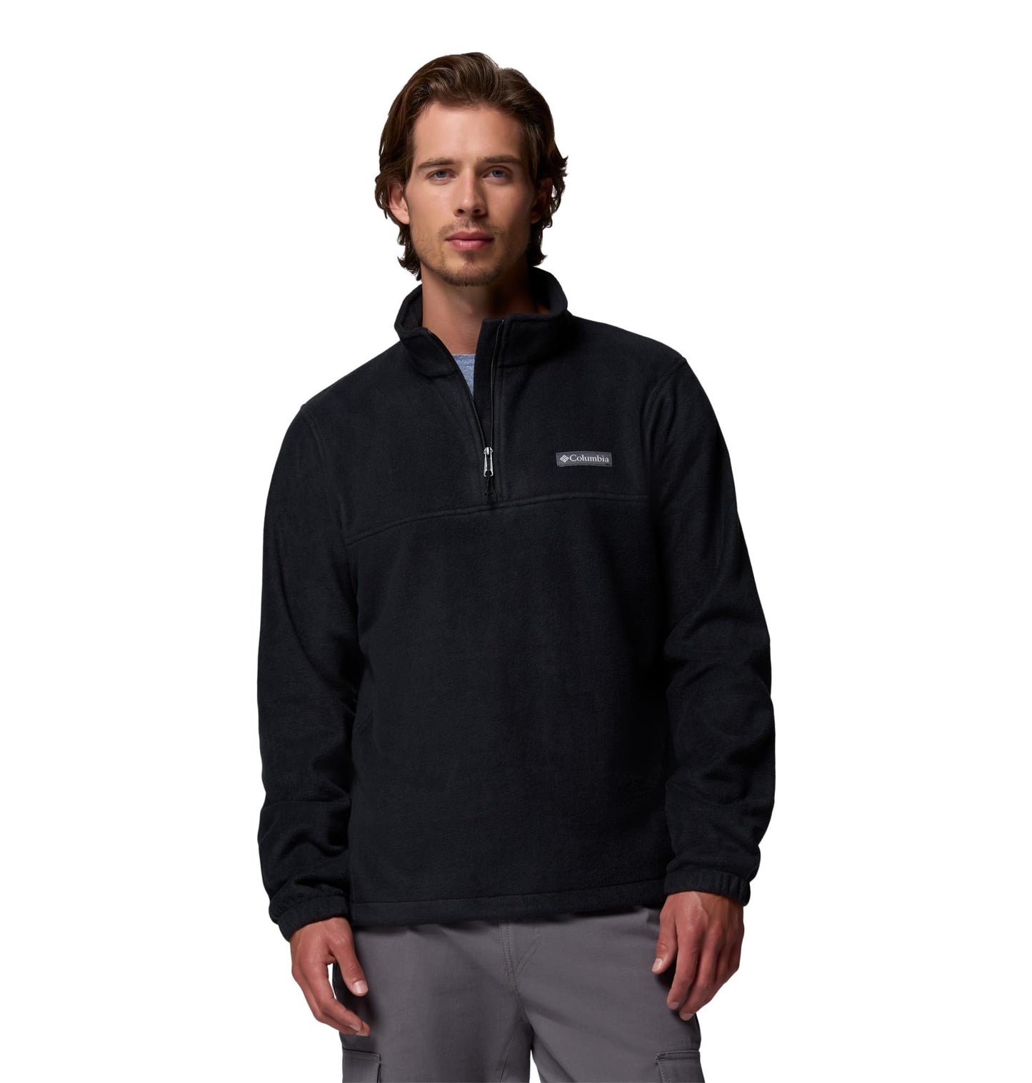 Columbia Mens Steens Mountain Half Zip Fleece Jacket, Black, Medium