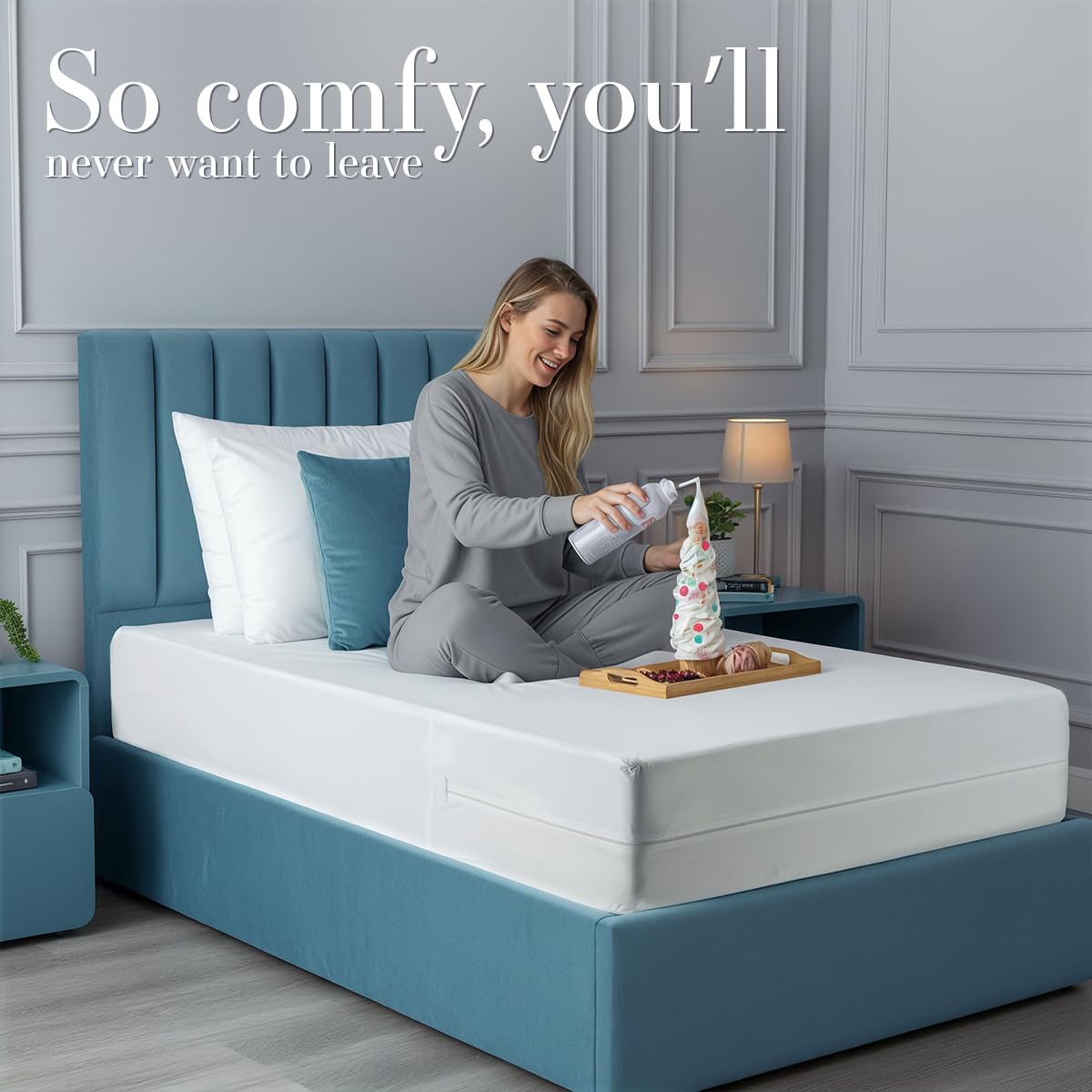Utopia Bedding Zippered Mattress Encasement Twin (Pack of 2) - 100% Waterproof and Bed Bug Proof Mattress Protector - Absorbent, Six-Sided Mattress Cover