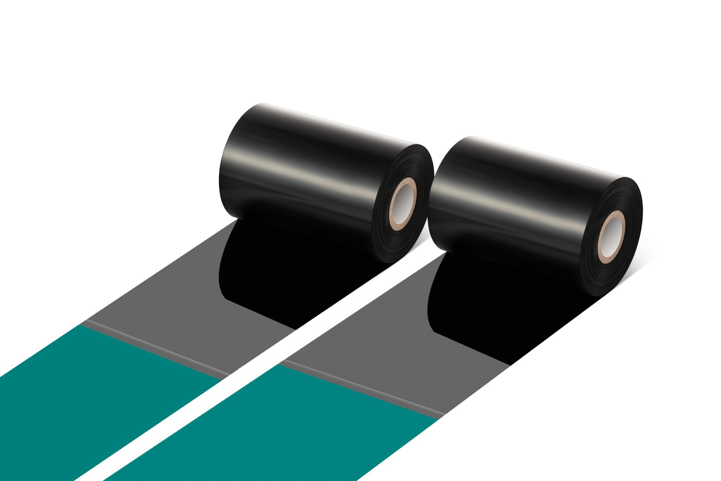 Zebra Premium Resin Enhanced Thermal Transfer Ribbons Black 4.33" x 1476' 1 Roll Barcode Thermal Printer Ribbon CSO-Ink Outside