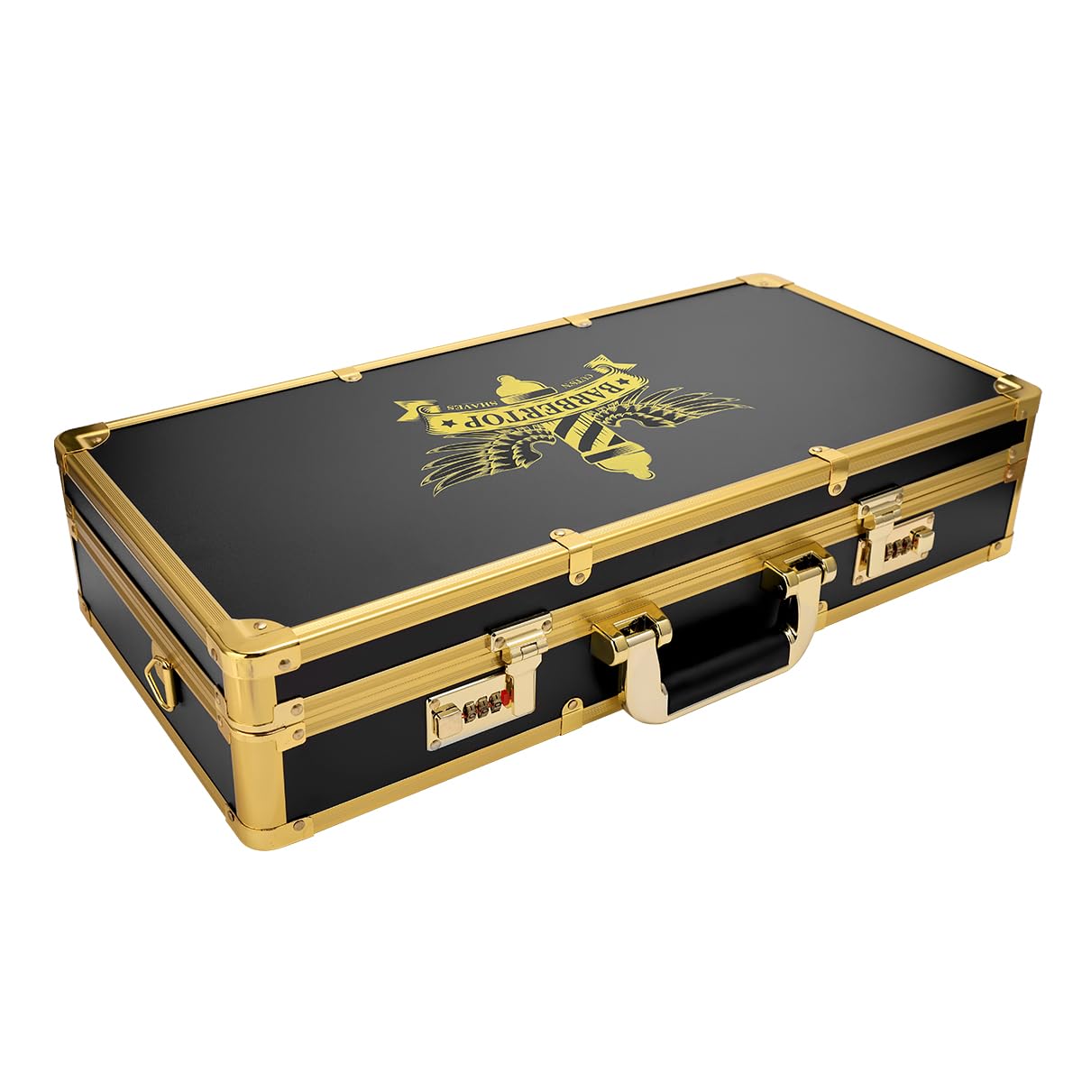 BARBERTOP Professional Barber Supplies Case, Golden