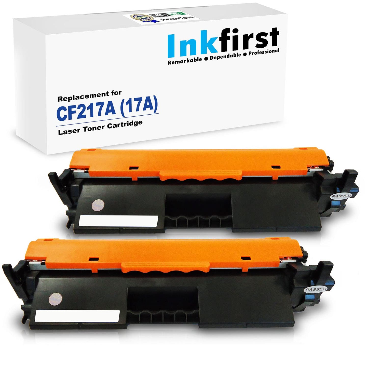 2PK Inkfirst Compatible Toner Cartridges Replacement for HP CF217A 17A [with CHIP] LaserJet Pro MFP M130fn M130a M130fw M130nw M102a M102w