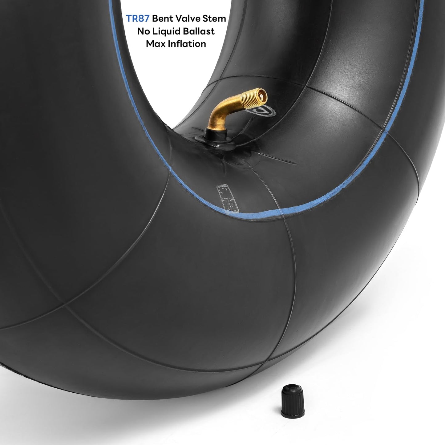 Heavy Duty 15x6.00-6 Butyl Inner Tubes with TR-87 Bent Valve Stem, Premium Replacement 6.00/6.50-6 Lawn Mower Tire Tubes Fit for Snow Blowers, Go Karts, Golf Carts, Wheelbarrows and More 2 Pcs