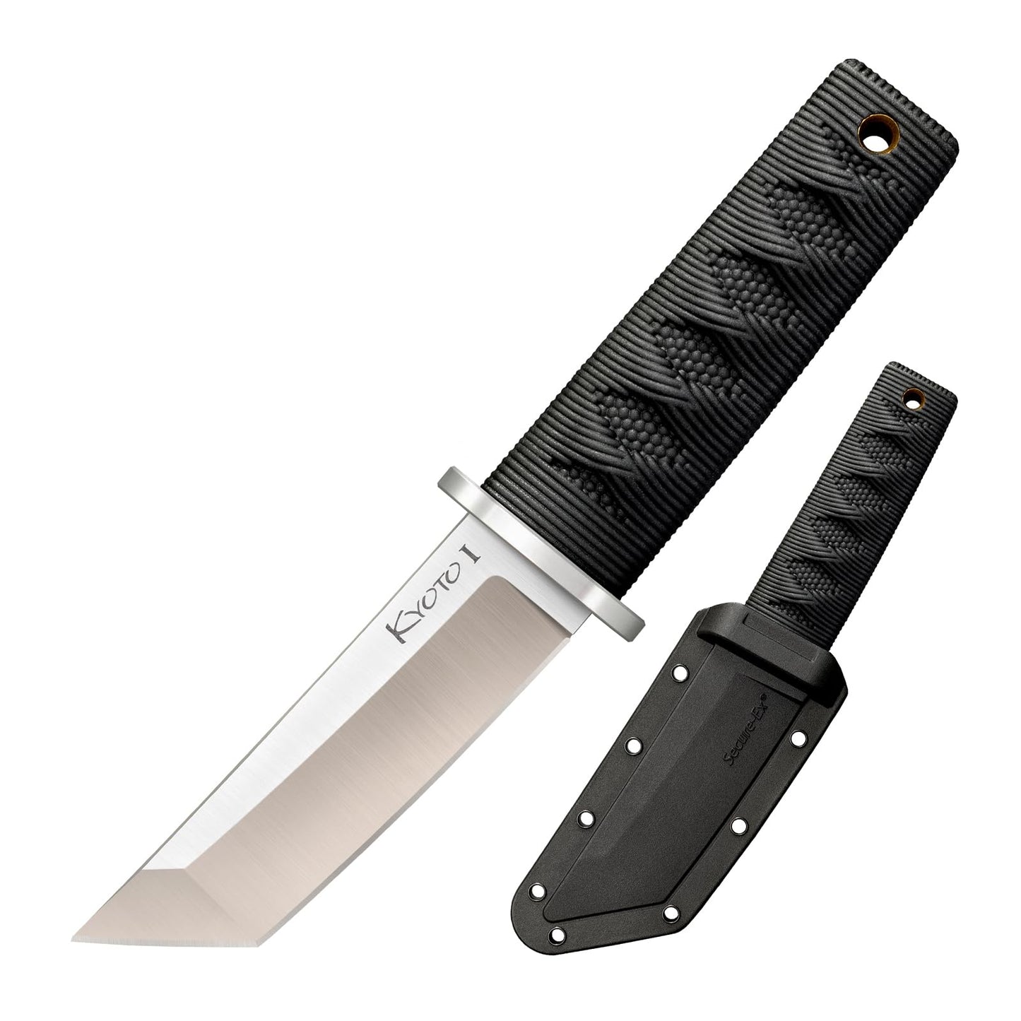 Cold Steel Kyoto I / 6-5/8" Overall / 3.25" Blade / 3mm Thick / 8Cr13MoV / 3-3/8" Kray-Ex™ Handle/Belt Clip