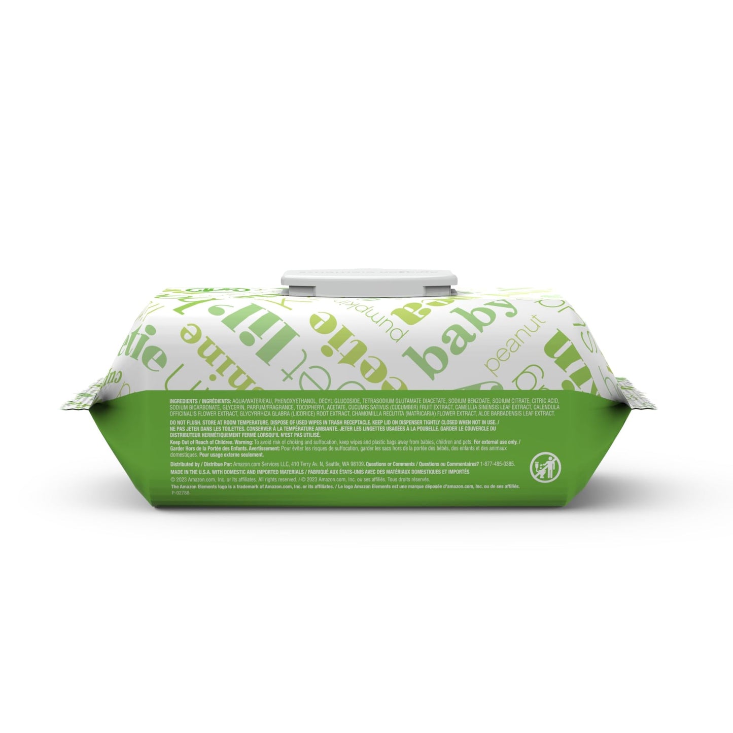 Amazon Elements Baby Wipes, Fresh Scent, White, 810 Count (9 Packs of 90)