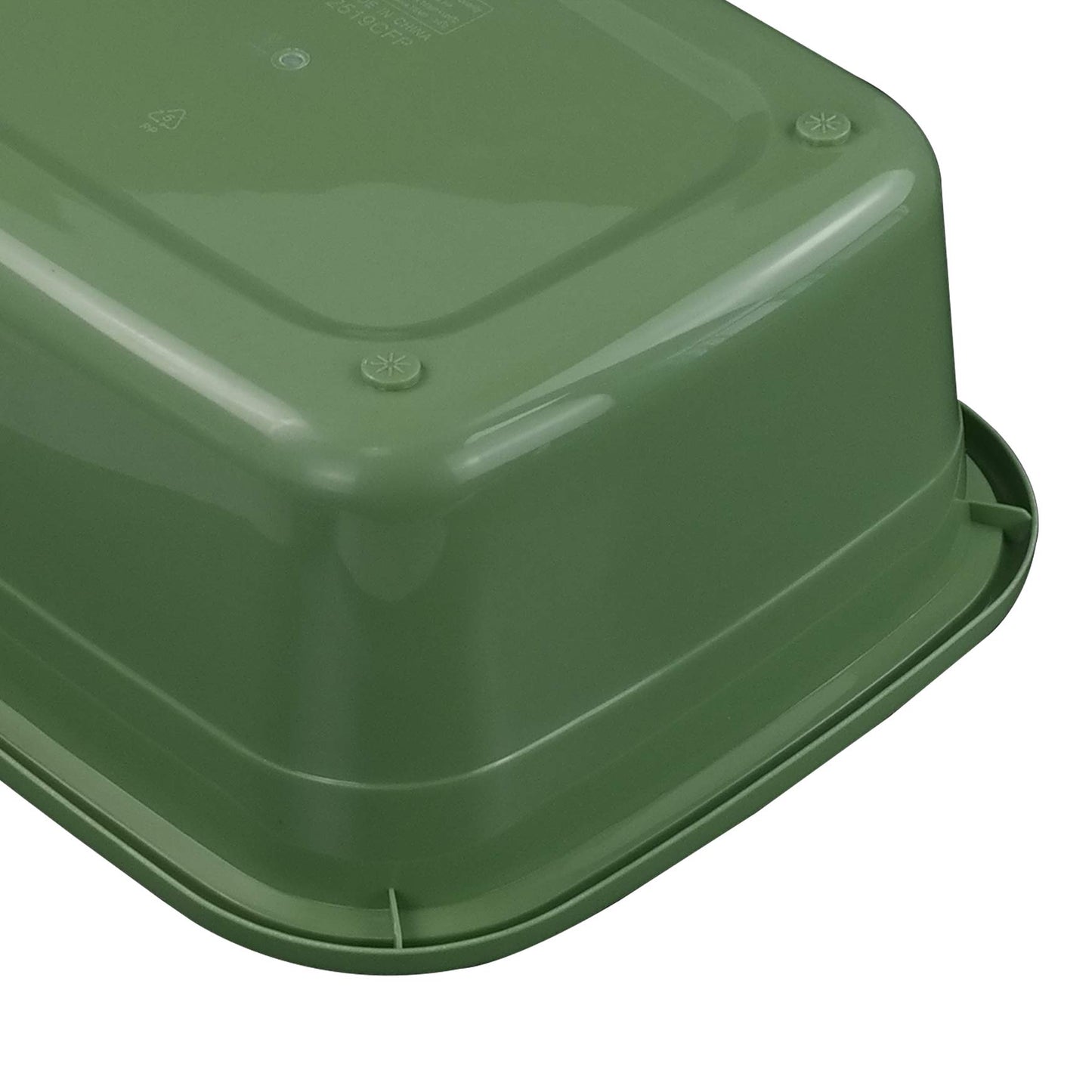 Gloreen 18 Quart Wash Basins, Large Plastic Rectangular Dish Pan Tub, 3 Packs