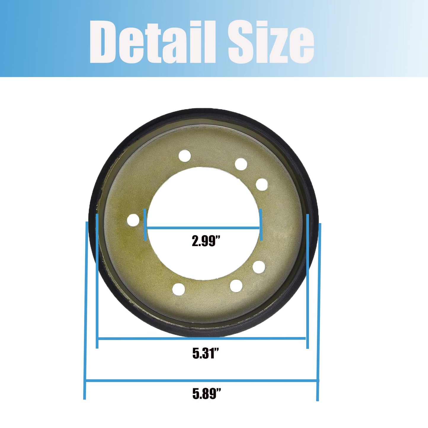 Caalii 04743700 Friction Wheel Snow Blower Drive Disc Compatible with Ariens Snow Blower 00170800, 00300300 1720859 AM122115 741316, Fits for Snapper Lawn Mower Troy Bilt Snow Blower