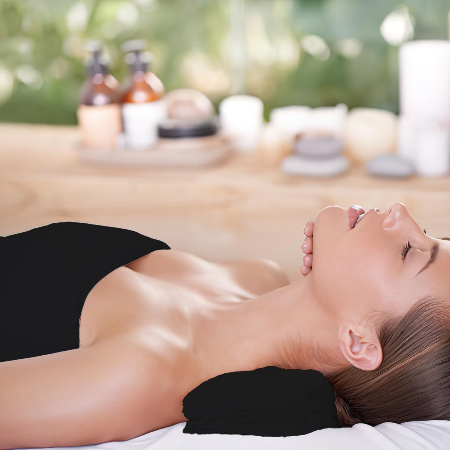 24 Pack Salon Towels, Microfiber Barber Towel Bulk, (16x29 inches) Hair-Drying Cloth Super Soft Black Hand Cloths for Gym, Bath, Spa Use and Home Beauty Care (Not Bleach Proof)