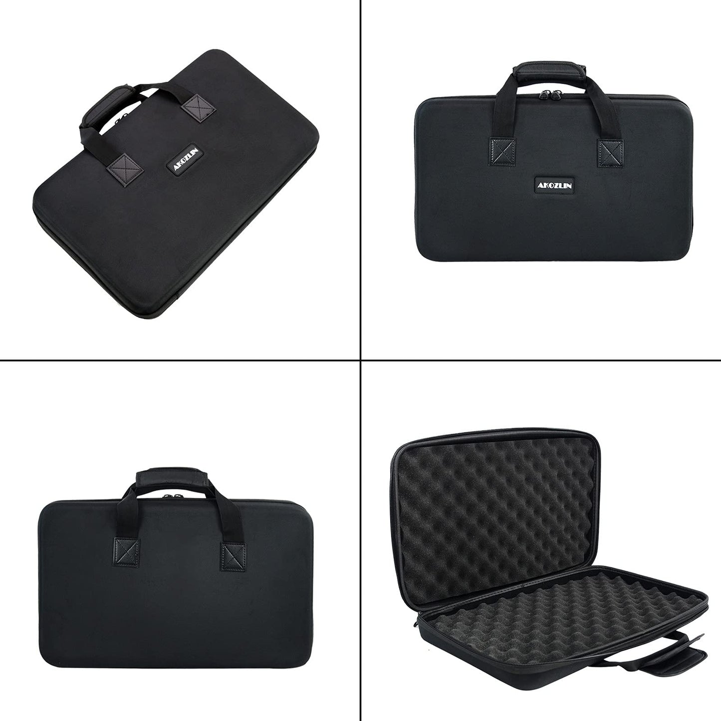 AKOZLIN DJ Controller Bag Fits for Pioneer DDJ-FLX4/ DDJ-400/ DDJ-SB2/ DDJ-SB3 / DDJ-RB Padded Hard Case DJ Controller Carrying Case