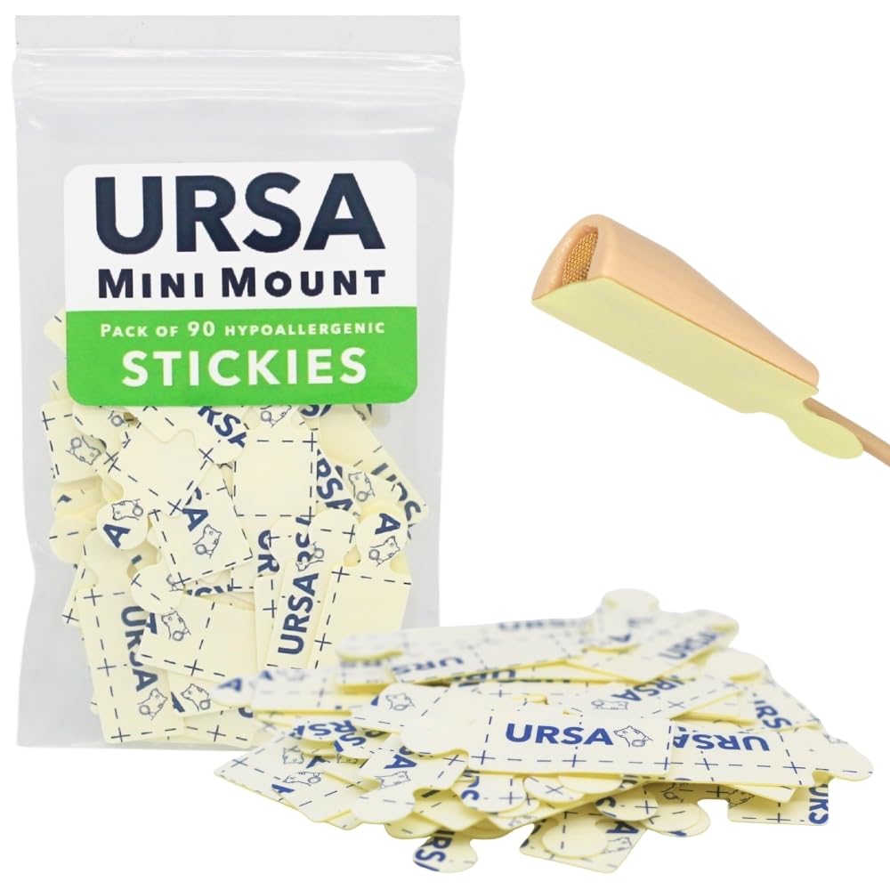 URSA MiniMount Stickies - Low Profile Hypoallergenic Stickies for Lavalier Microphones. Fits URSA MiniMounts and All Lavalier Microphones (90 Pack)