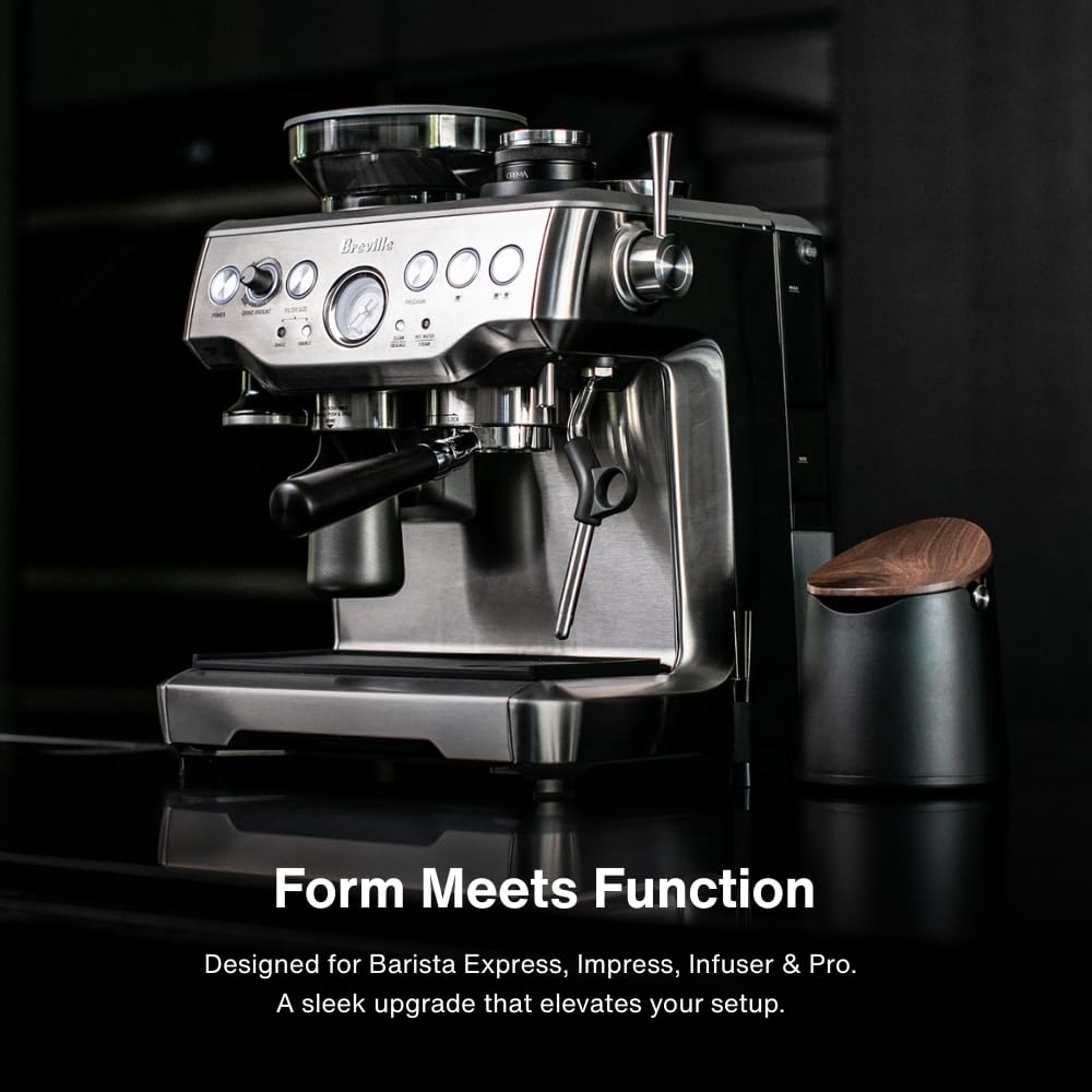 Crema Coffee Products - Replacement Steam Lever Compatible with Breville Espresso Machines - Brushed Silver - Fits the Barista Express, Infuser, Barista Pro