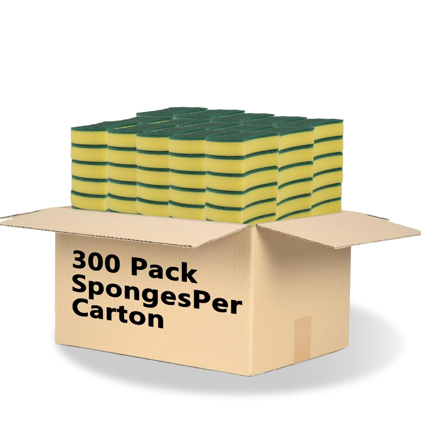 300 Pack Kitchen Cleaning Sponges, Eco Non-Scratch for Dish,Scrub Sponges…