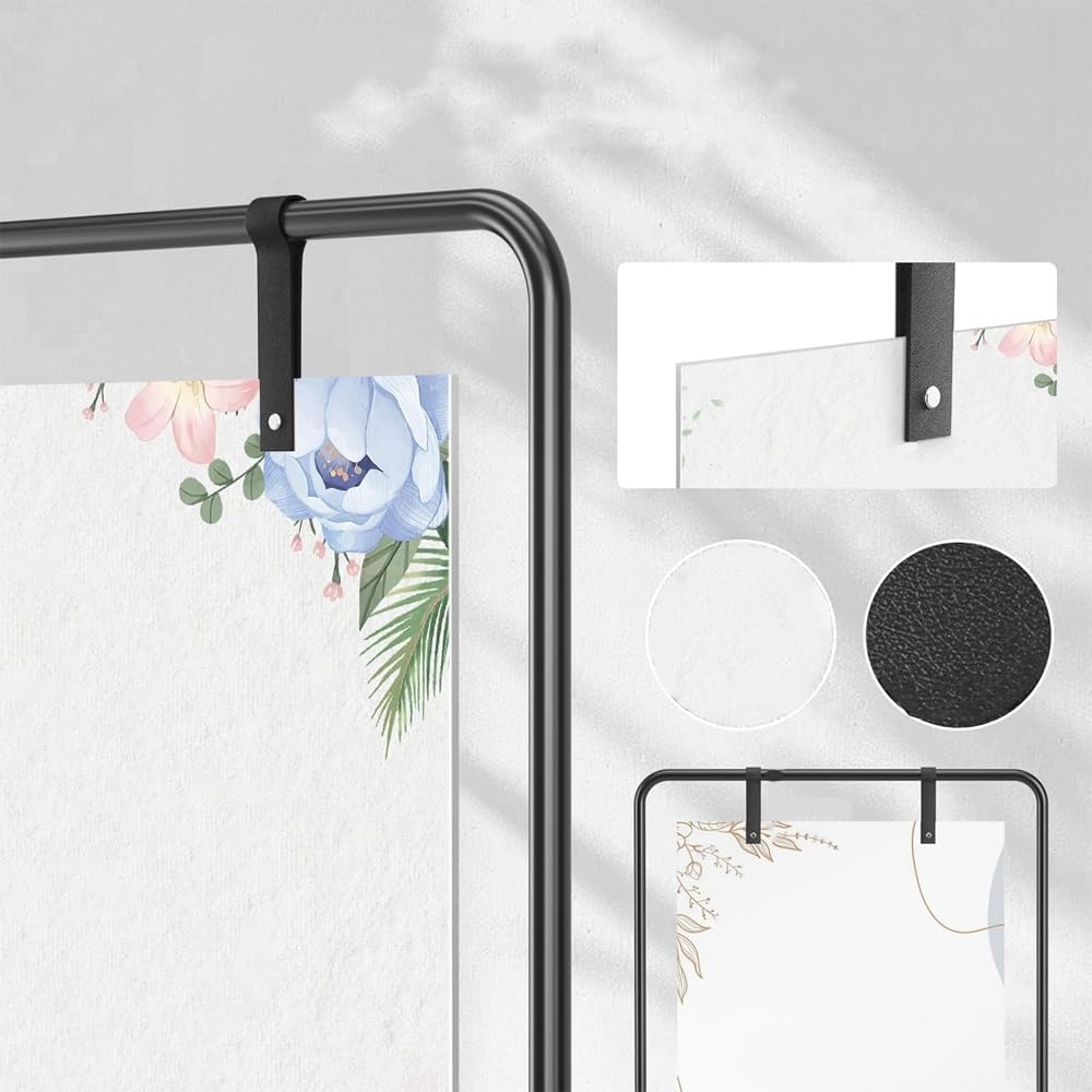 1Set Wedding Sign Holder Adjustable welcome to our wedding sign stand Heavy Duty Easel Stand for Sign Easel Display Used for indoor/outdoor display sign poster bracket (Black)