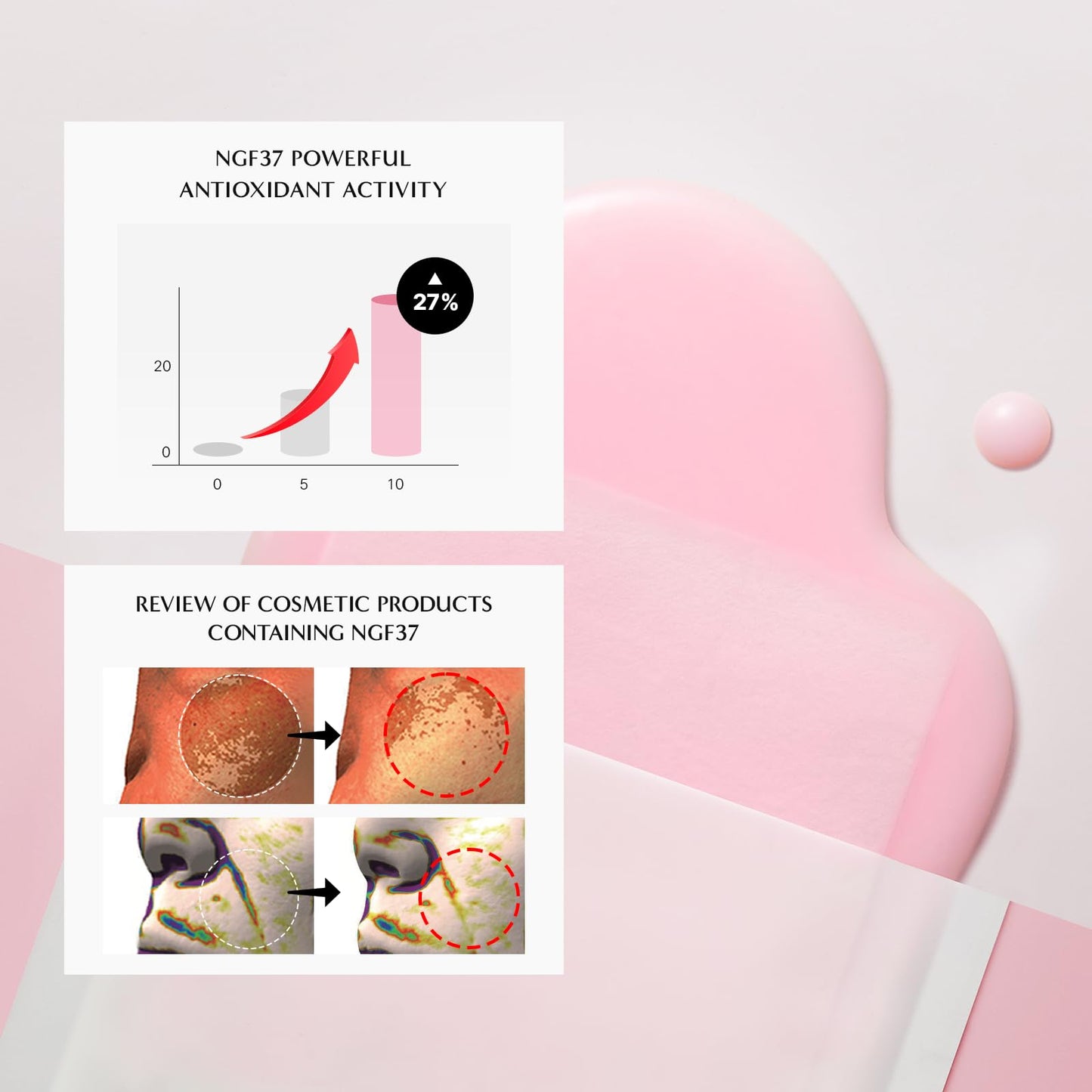 CELONIA Signature Bio Facial Sheet Mask, Stem Cell Deep Hydrating Face Mask, Anti Aging Treatment For Healthy Glowing Skin, Minimize Pores, Reduce Fine Line, Boost elasticity, Correct Redness 5PC