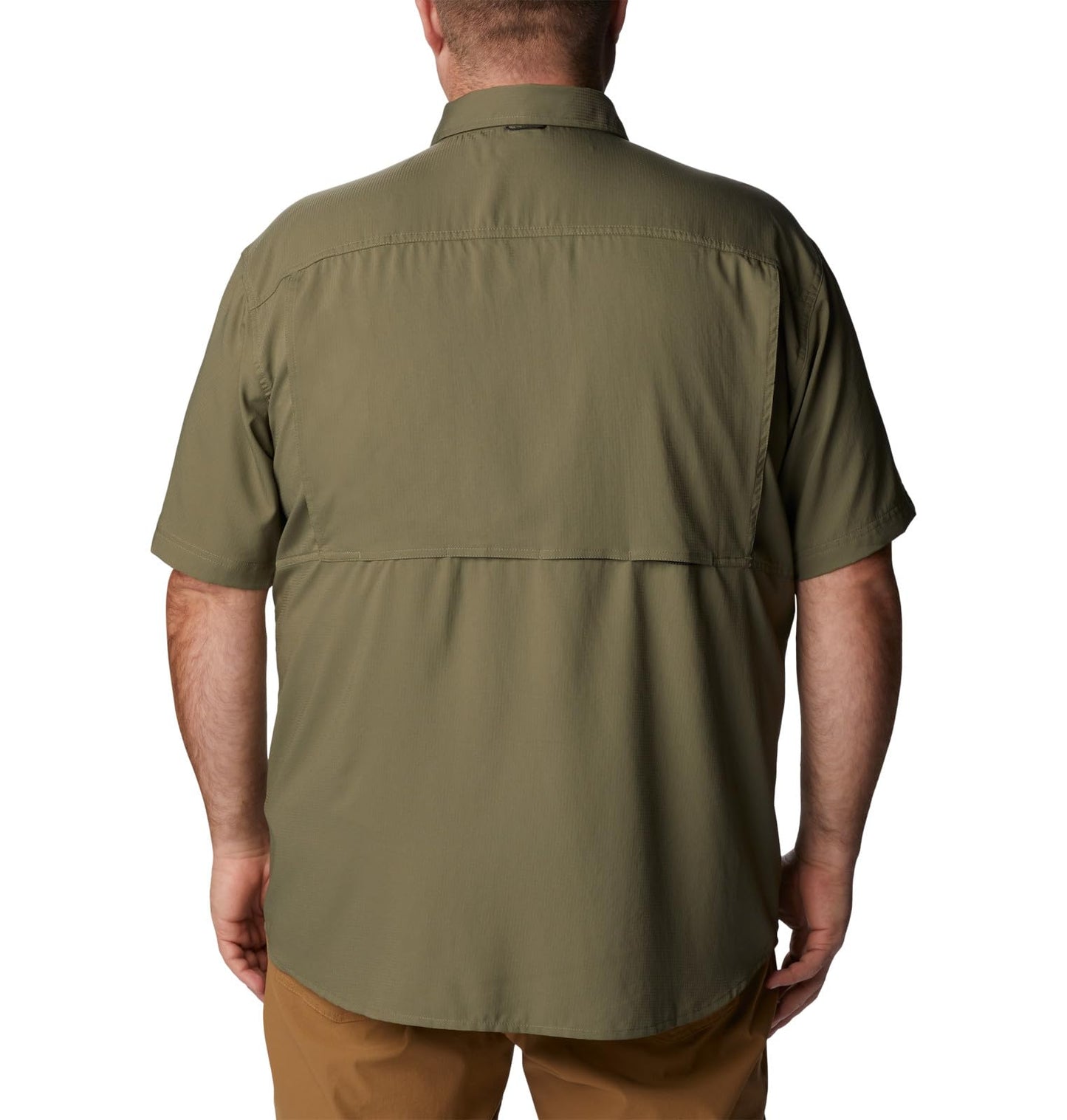 Columbia Men's Silver Ridge Utility Lite Short Sleeve, Stone Green, Large