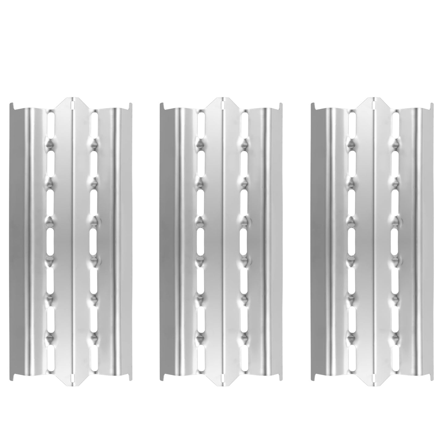 BBQ Future 13-3/4'' Flav-R-Wave Parts for Broil King Signet and Sovereign Models with Tube-in-Tube Burners, Stainless Steel BBQ Heat Plate Burner Cover, 3-Pack