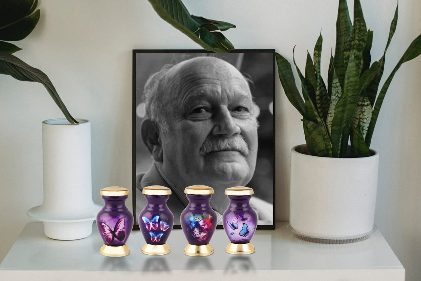 Purple Butterfly Keepsake Urn - Small Pack of 4