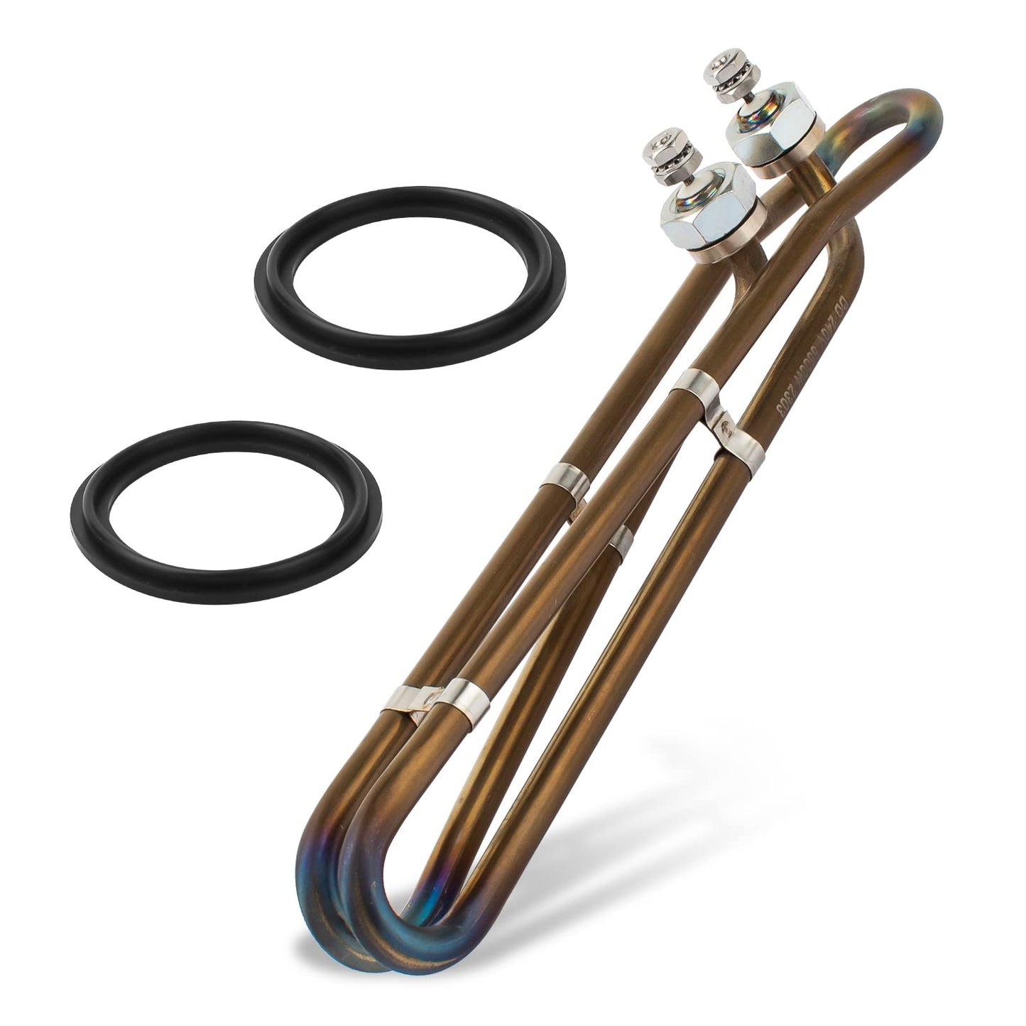 5.5KW 240V Titanium Flo-Thru Universal Heating Element, Hot Tub Heater Element with Mounting Hardware Replacement for Balboa Spa Heater Element, Applicable in Spas Electric Heaters Or Swimming Pools