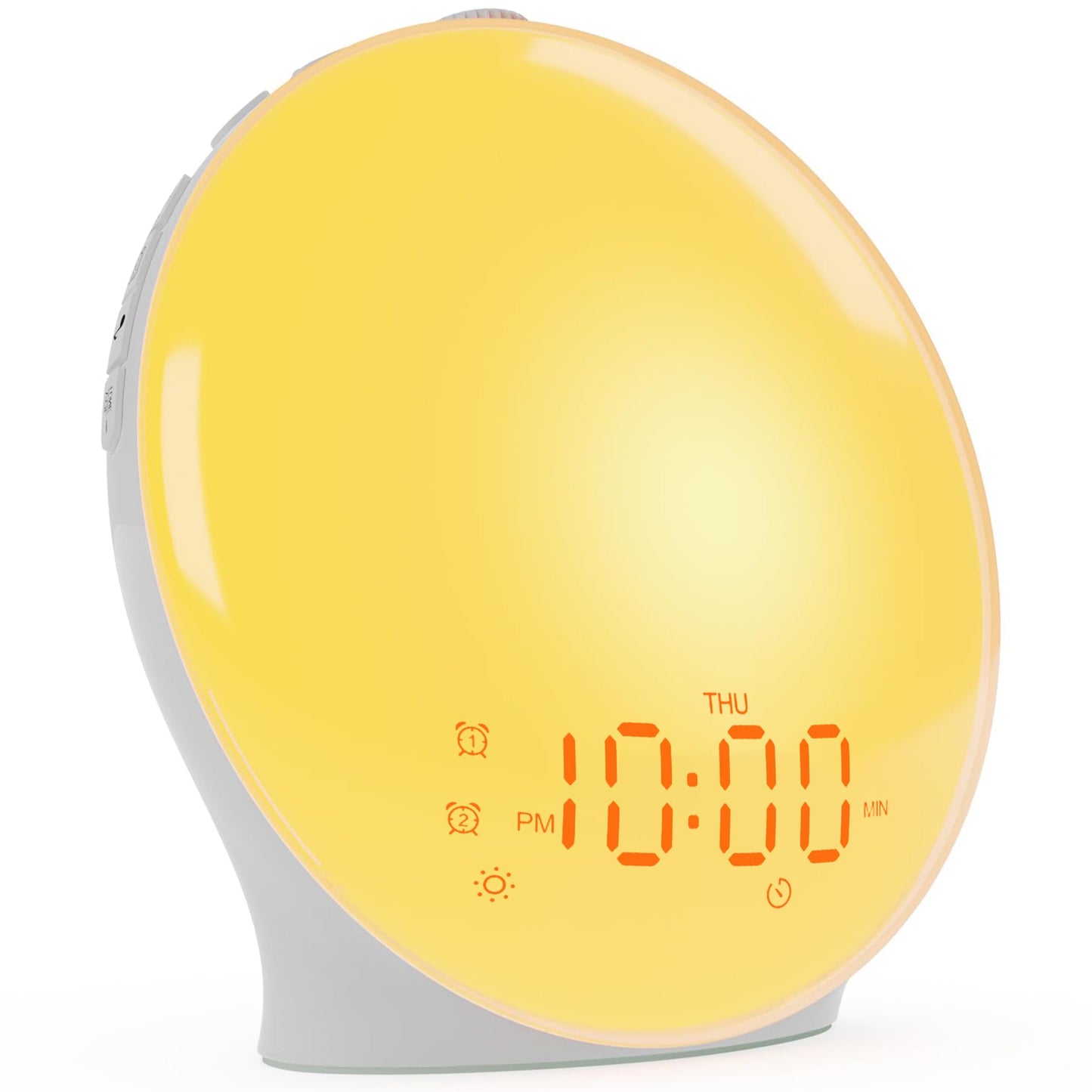 Wake Up Light Sunrise Alarm Clock for Kids, Heavy Sleepers, Bedroom, with Sunrise Simulation, Sleep Aid, Dual Alarms, FM Radio, Snooze, Nightlight, Daylight, 7 Colors, 7 Natural Sounds
