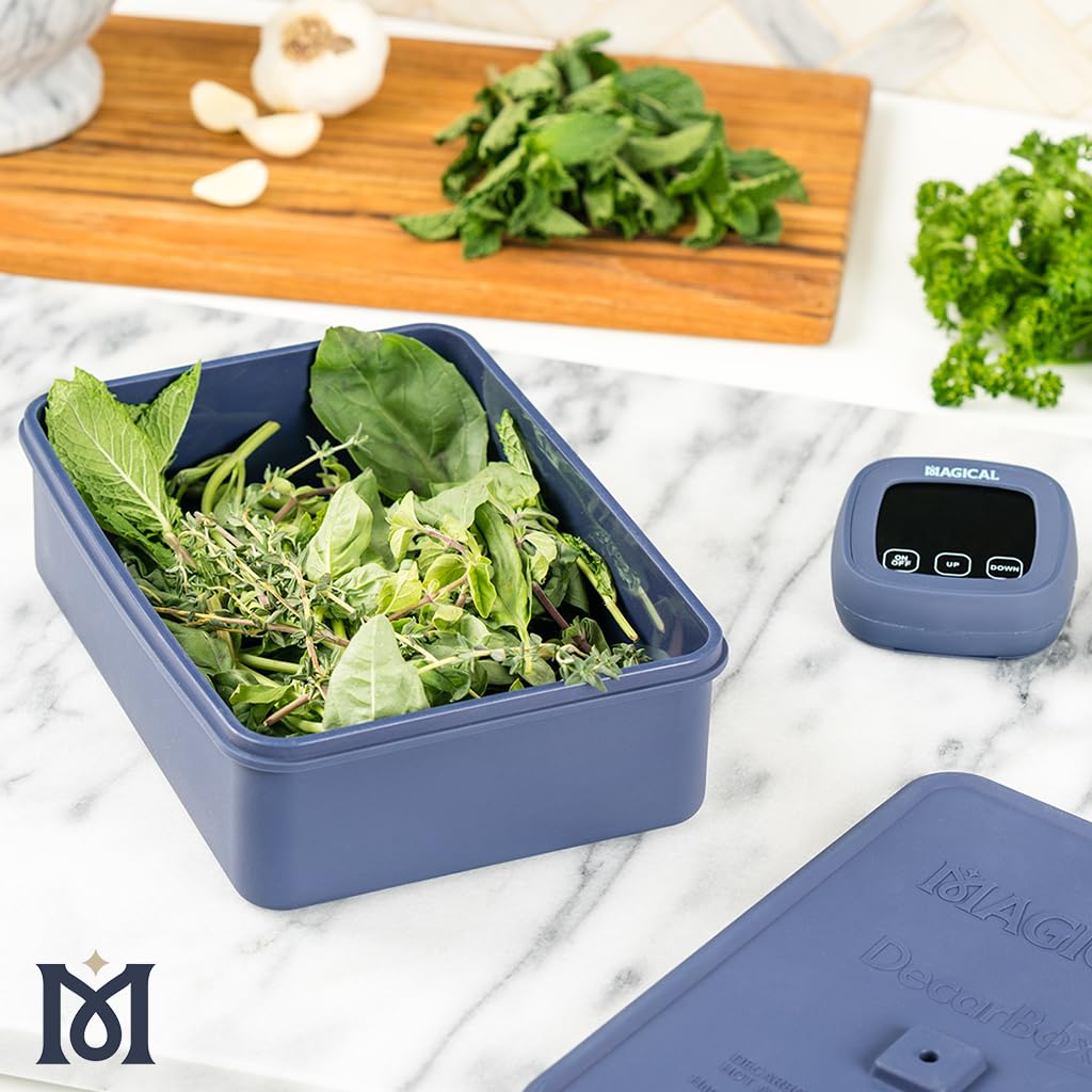 Magical Butter Oven Digital Thermometer with Decarb Box - Decarboxylation Container Heat Resistant - Silicone Oven Baking Accessories