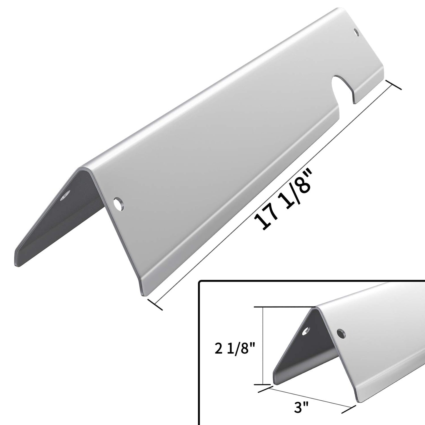 SHINESTAR 17-Inch Sturdy Flavorizer Bars Replacement for Weber Genesis II E-310 E-315 S-335, Genesis II/LX 300 Series (2017 and Newer) Grill Parts, Stainless Steel, 5-Pack