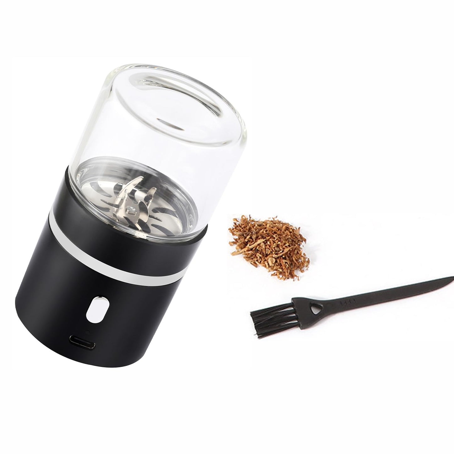Aiyingmei Upgraded Mini Portable Electric Herb Grinder, Spice Pollen Grinder 400 mAh with 50ml Jar, Easy to Carry