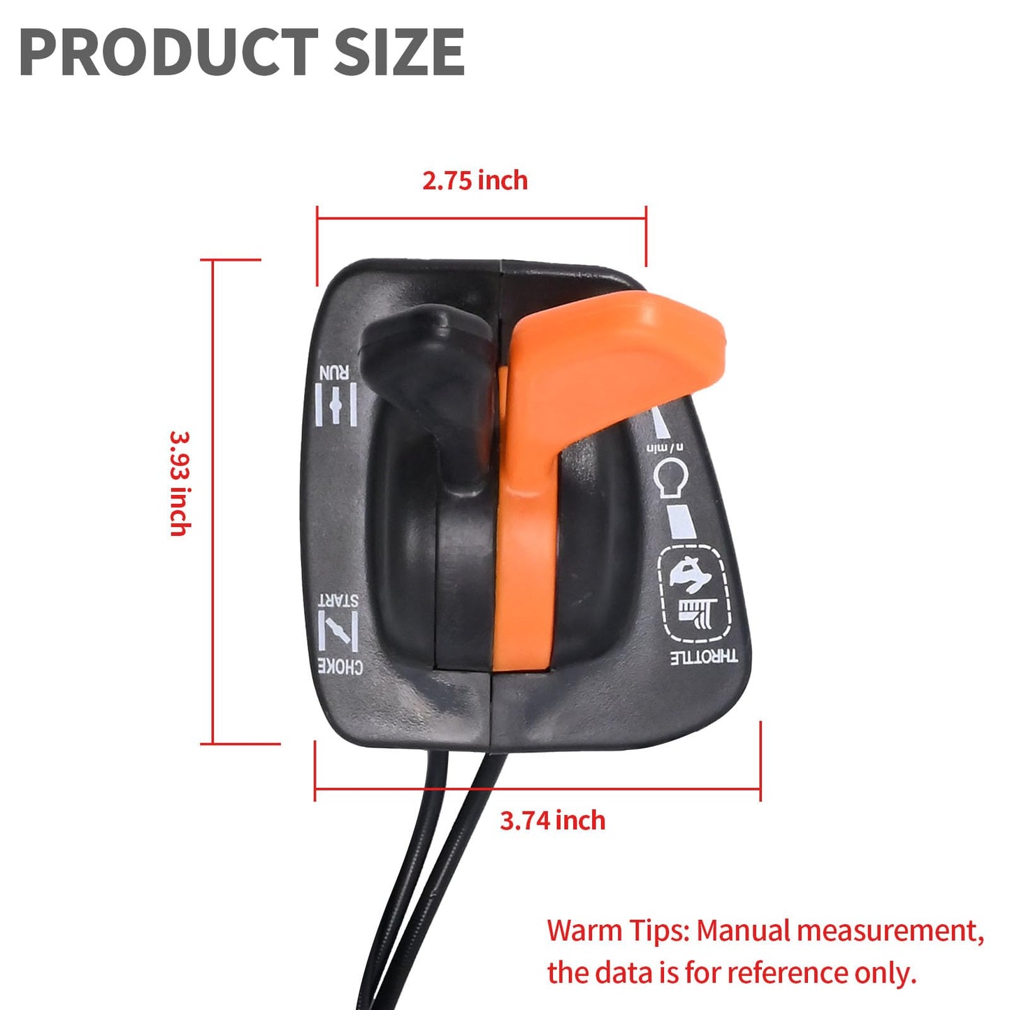 Anxingo GY20948 Throttle Choke Cable Replacement for John Deere 125 135 145 155C 190C LA145 LA165 LA135 LA120 LA130 LA140 LA150 X140 LA155 LA175 Twin Handle Control