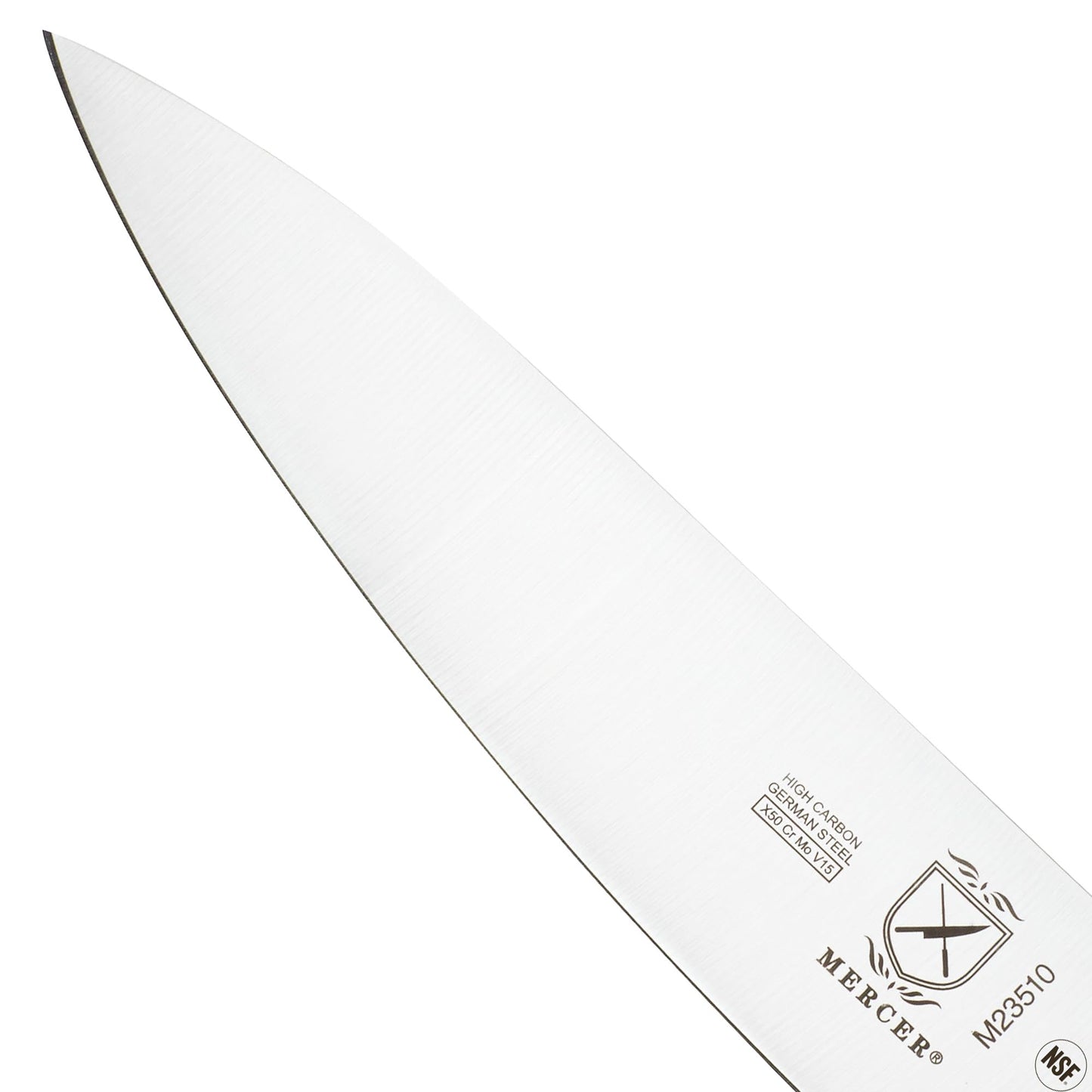 Mercer Culinary 8-Inch Forged Riveted Chef's Knife, Black