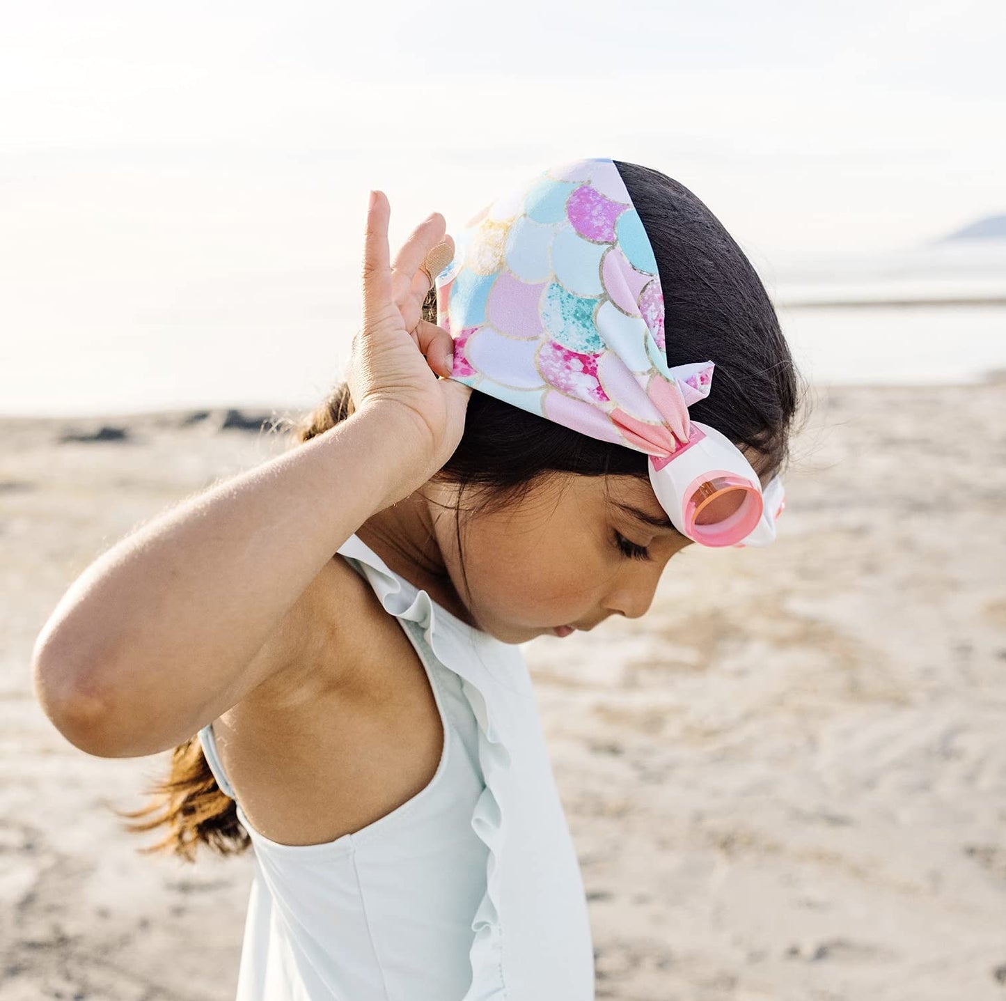 SPLASH SWIM GOGGLES - Mermaid - Fun, Fashionable, Comfortable - Fits Kids and Adults - Won't Pull Your Hair - Easy to Use - High Visibility Anti-Fog Lenses - ORIGINAL PATENT PENDING DESIGN