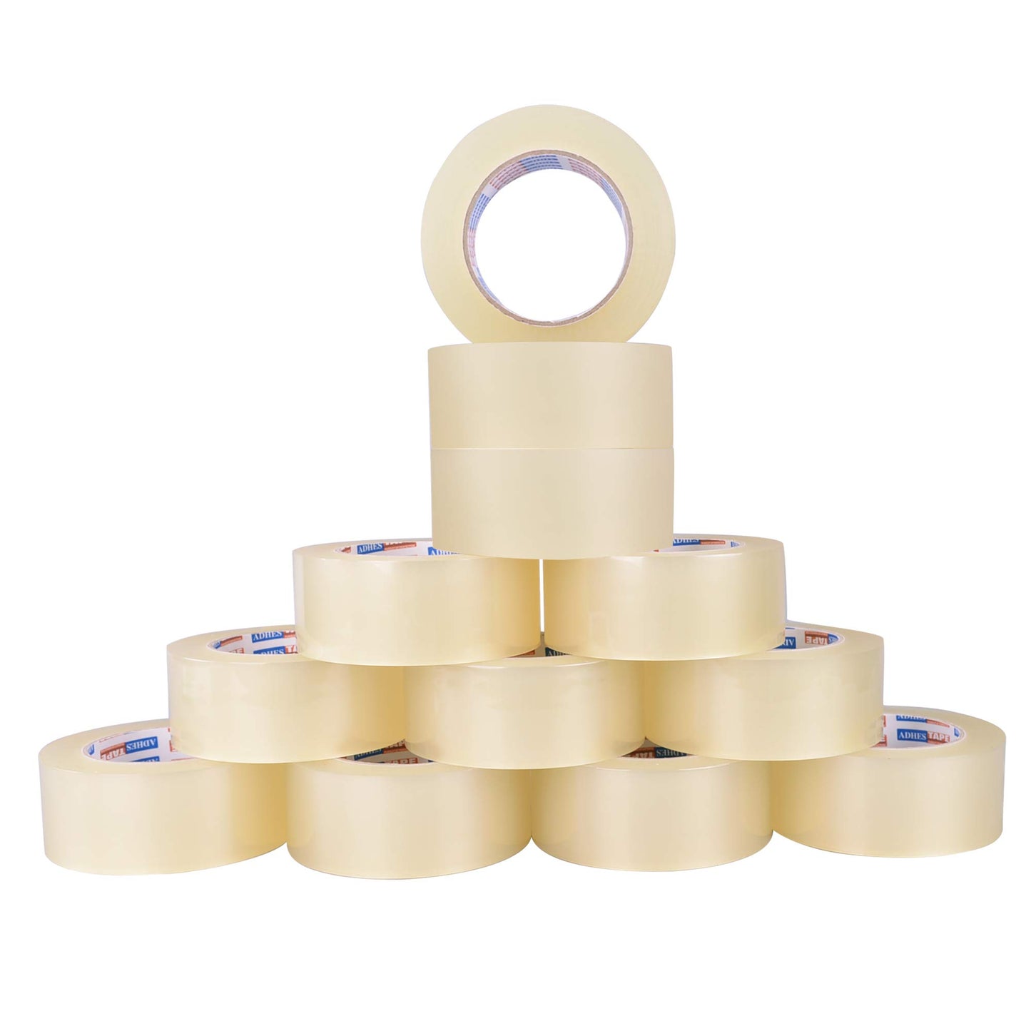 ADHES Packing Tape Packaging Tape Shipping Tape for Moving Boxes,1.88 Inch x 100 Yards x 2.7 Mil, 12 Rolls
