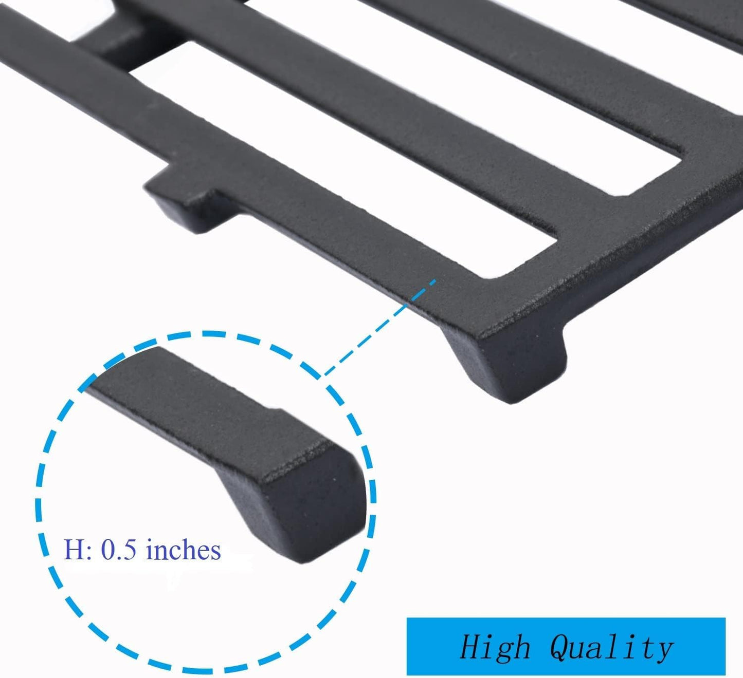 Leship 17.5 inch Grill Grates Replace for Weber 7638,Weber Spirit I & II 300 Series Spirit E/S310 E/S315 320 330 SP320 700 Genesis 1000-3500 Gold Silver Platinum B/C Gas Grill (17.5" x 11.9"Each)