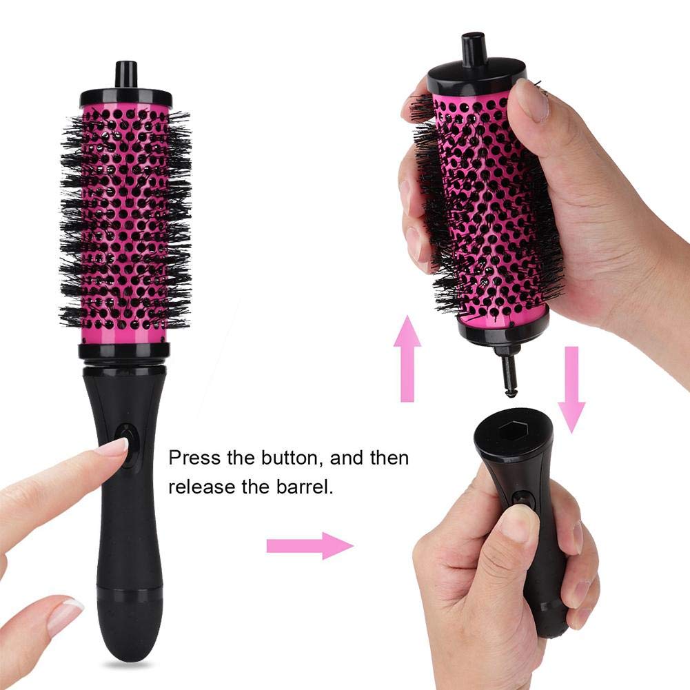 Round Comb, 7 Pack Anti-Static Detachable Round Hair Brush Professional Ionic Hair Styling Curling Brush Precise Heat Styling For All Hair Types