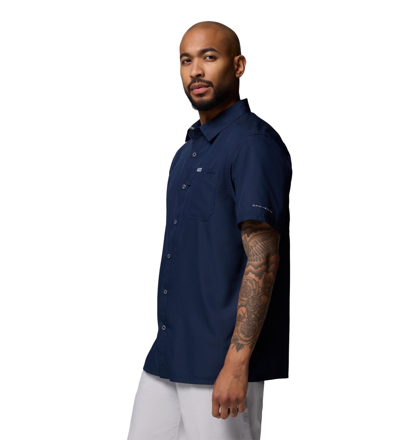 Columbia Men's Slack Tide Camp Shirt, Collegiate Navy, X-Large