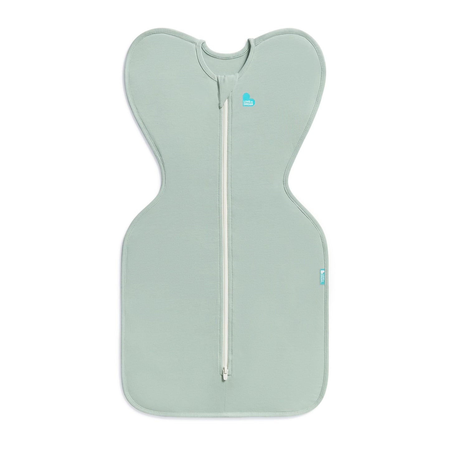 Love To Dream Swaddle, Baby Sleep Sack, Swaddle Up Self-Soothing Swaddles for Newborns, Get Longer Sleep, Snug Fit Helps Calm Startle Reflex, Lite 0.2 TOG Sleep Sack, 6-8.5kg, Light Olive