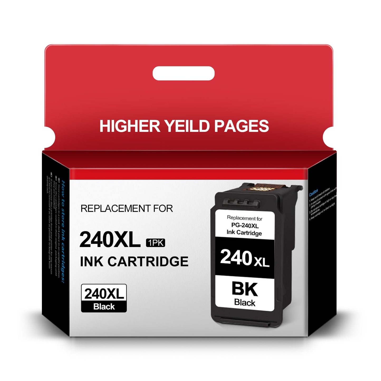 240XL Ink Cartridge Black Replacement for Canon PG-240XL 240 Ink Work for Canon PIXMA MG3620 MG3600 MG3120 TS5120 TS5100 MX392 Printer (1 Black)