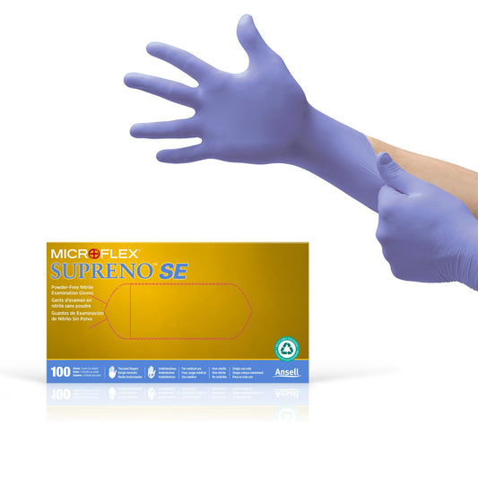 Microflex SU690L Supreno SE Powder Free Nitrile Glove Size Large (100 per Box)