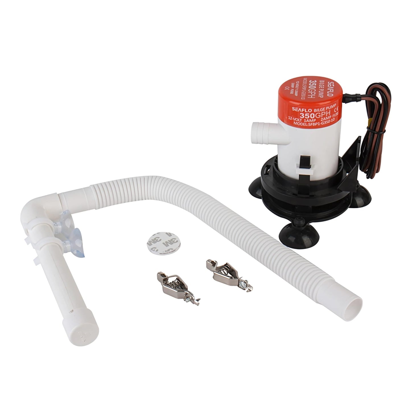 Seaflo-Portable 12v Livewell Aeration Pump System Kit for Boats