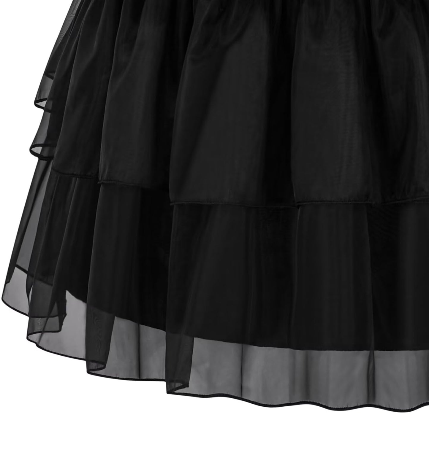 Avady Girls Black Dress Kids Family Costumes School Rave Halloween Cosplay Party Outfit