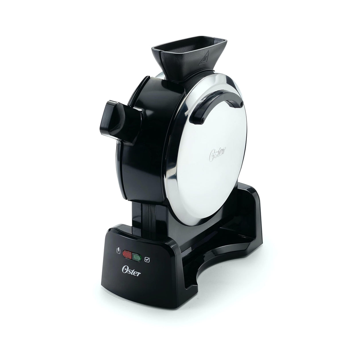 Oster DiamondForce Nonstick Vertical Waffle Maker with Scoop, Stainless Steel