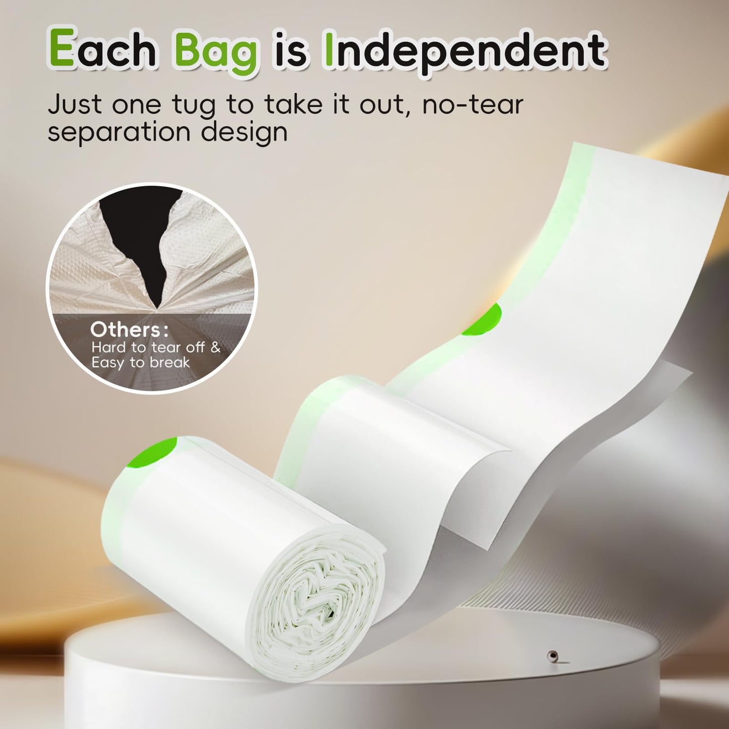 Dranbol Litter Box Liners, 120 Count Jumbo Cat Litter Bags, Easy Clean Up Thick Large Kitty Litter Liners for Litter Box, Drawstring Cat Litter Box Liner Bags for Litter Box Robot 4 and 3