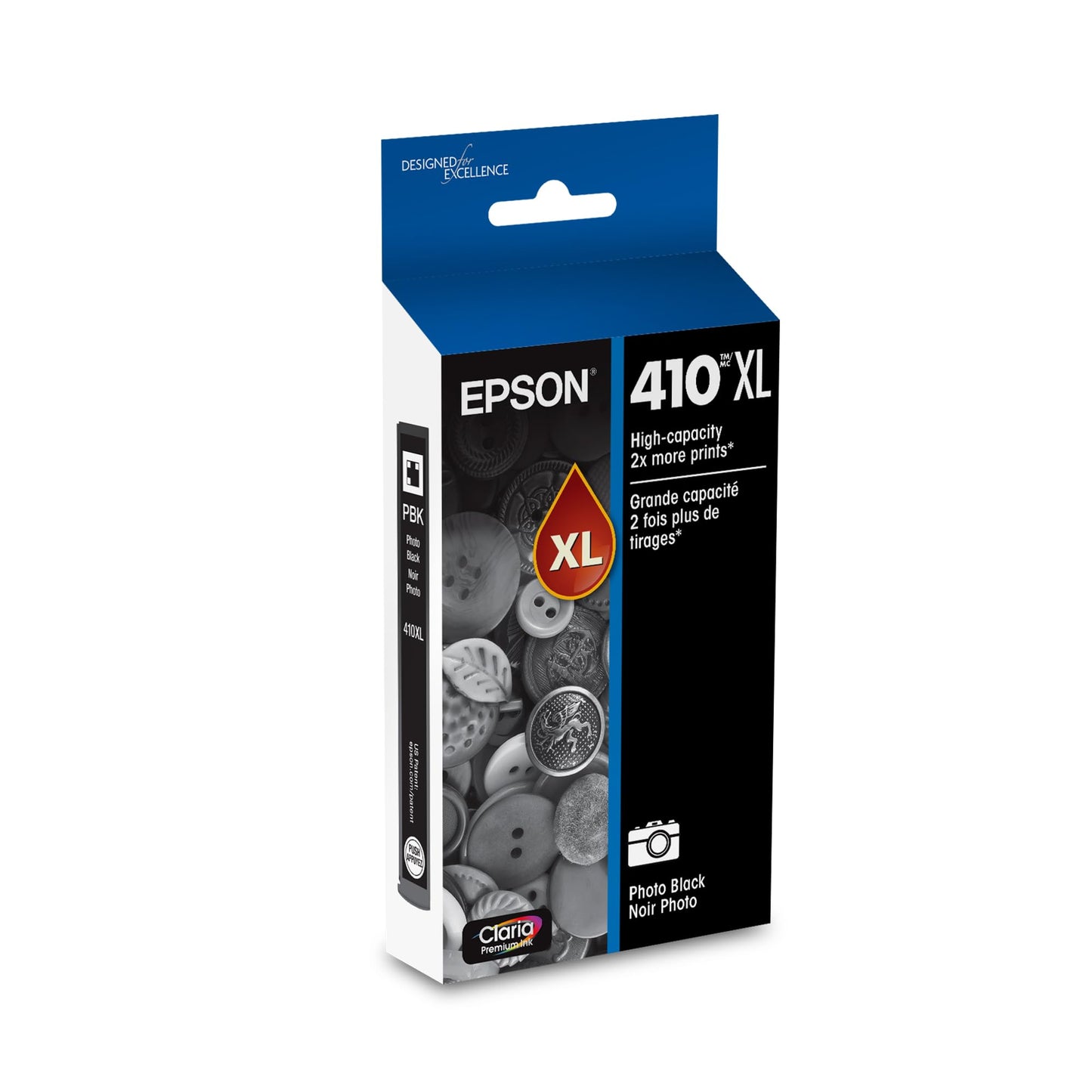 Epson 410XL Photo Black Ink Cartridge, High Capacity (T410XL120)