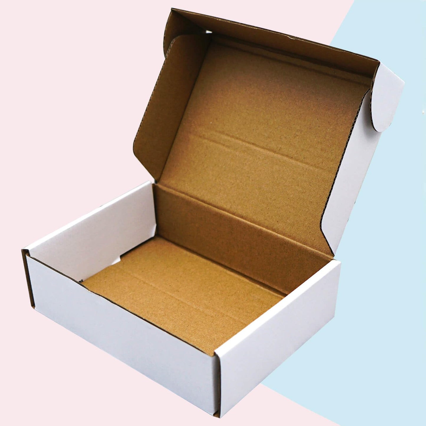 Shipping Boxes-7x5x2 Inch White Corrugated Cardboard Mailer Boxes, Set of 25 Ideal for Small Business Packing & Mailing