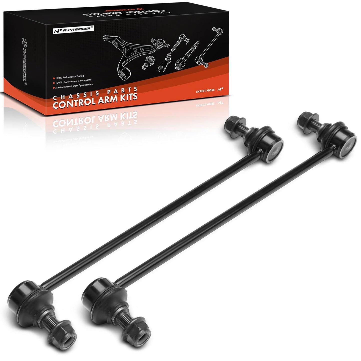 A-Premium 2 x Front Sway Bar Links Stabilizer Bar Links, Compatible with Kia Sorento 2014-2015, Sedona 2015-2021, Carnival & Hyundai Santa Fe 2013-2019, Nexo 2019-2024, Santa Fe Sport XL