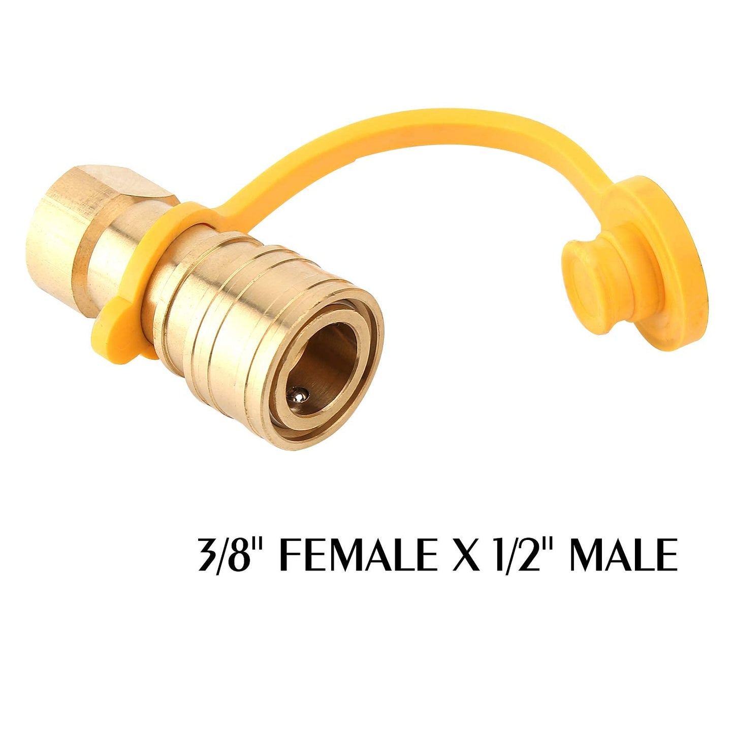 Solimeta 24 Feet 3/8 Inch Low Pressure Natural and Propane Gas Hose Kit with Quick Connect